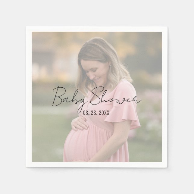 Guardanapo De Papel Chá de fraldas De Fotografias Da Folha De Gradação (Frente)