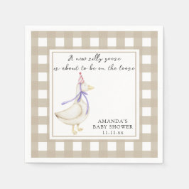 Guardanapo De Papel Chá de fraldas de Ganso bobo
