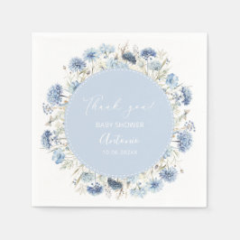 Guardanapo De Papel Chá de fraldas de Garota Azul de Aquarela