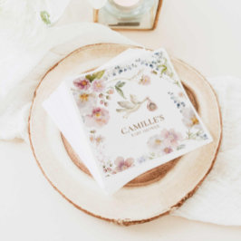 Guardanapo De Papel Chá de fraldas de Garota de Flor Selvagem