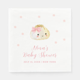 Guardanapo De Papel Chá de fraldas De Garota Rosa Doce