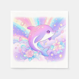 Guardanapo De Papel Chá de fraldas de golfinho encantado doce