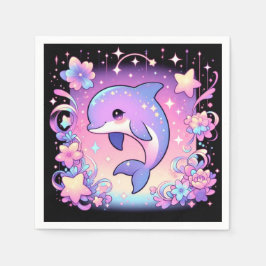 Guardanapo De Papel Chá de fraldas de golfinho majestoso