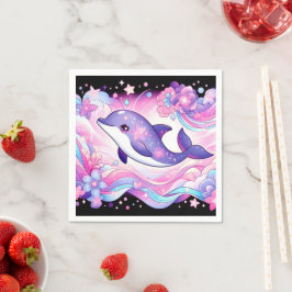 Guardanapo De Papel Chá de fraldas de golfinhos feliz