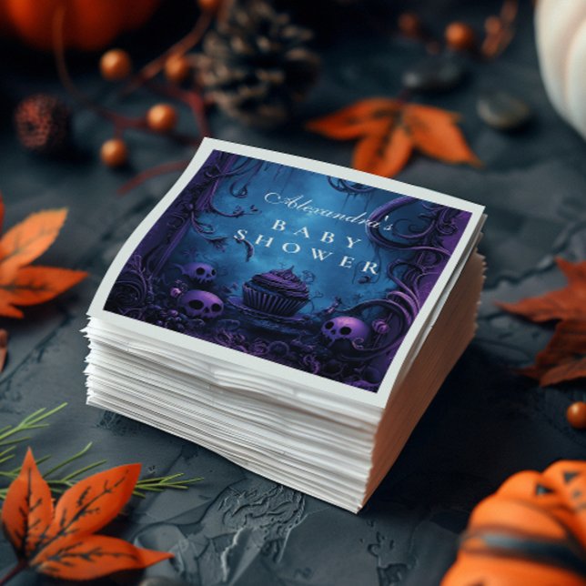 Guardanapo De Papel Chá de fraldas de Halloween de Fantasia Gótica Rox (Criador carregado)