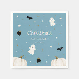Guardanapo De Papel Chá de fraldas de Halloween Pastel Azul