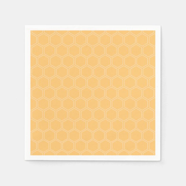 Guardanapo De Papel Chá de fraldas de Honeycomb Pattern Bumblebee (Frente)