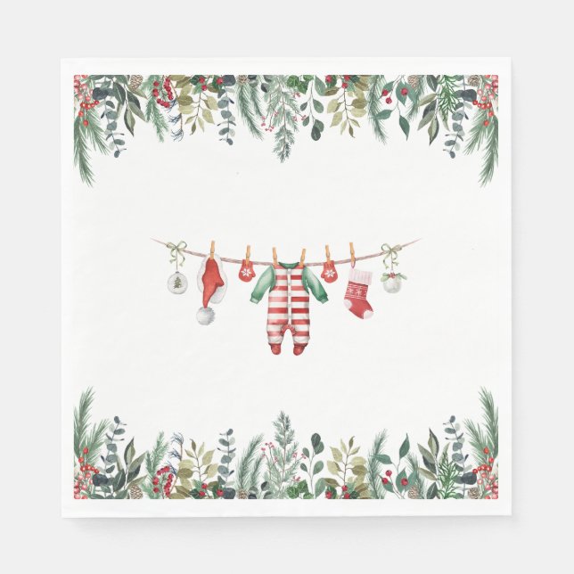 Guardanapo De Papel Chá de fraldas de inverno (Frente)