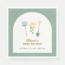 Chá de fraldas de Jardinagem Floral Boho Cultivado