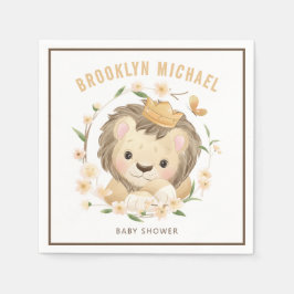 Guardanapo De Papel Chá de fraldas de Leão de Bebê Whimsic