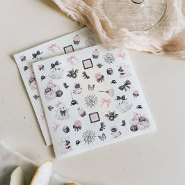 Guardanapo De Papel Chá de fraldas de Menina de Boo Halloween