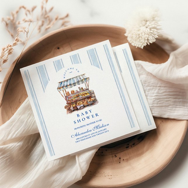 Guardanapo De Papel Chá de fraldas de Mercado para Agricultores Azuis (Criador carregado)