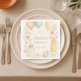 Guardanapo De Papel Chá de fraldas de Mola de Aquarela