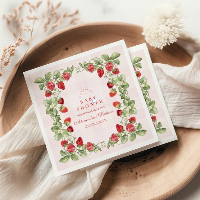 Guardanapo De Papel Chá de fraldas de morango doce (Criador carregado)