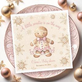 Guardanapo De Papel Chá de fraldas de Natal do Gingerpão Pequeno Docin