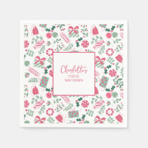 Chá de fraldas de Natal Festivo