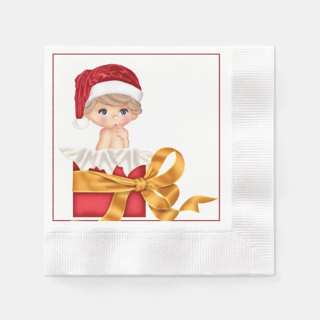 Guardanapo De Papel Chá de fraldas de Natal Napkin (Frente)