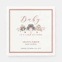 Chá de fraldas de Natal para roupas de inverno bon