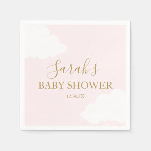 Guardanapo De Papel Chá de fraldas de Nuvem Rosa Napkins