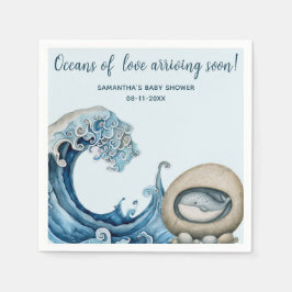 Guardanapo De Papel Chá de fraldas de Oceano de Praia