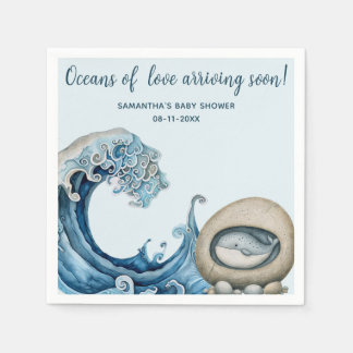 Guardanapo De Papel Chá de fraldas de Oceano de Praia