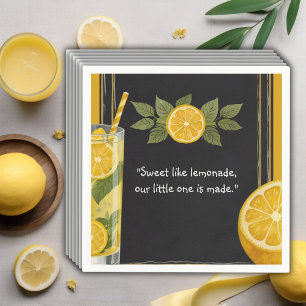 Guardanapo De Papel Chá de fraldas De Pão De Chalkboard Com Limonada D