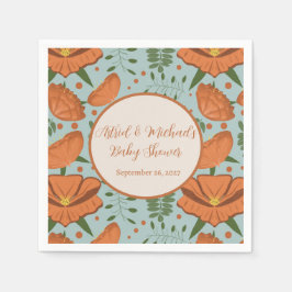 Guardanapo De Papel Chá de fraldas de papoila de laranja silvestre|Jar