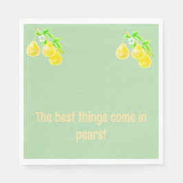 Guardanapo De Papel Chá de fraldas de pera