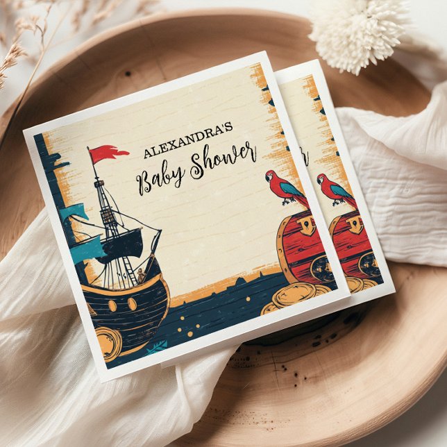 Guardanapo De Papel Chá de fraldas de Pirata Náutica (Criador carregado)