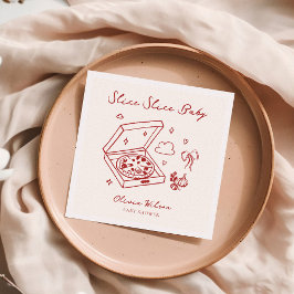 Guardanapo De Papel Chá de fraldas de Pizza Bebê Fatia Fatia