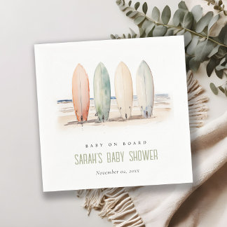 Guardanapo De Papel Chá de fraldas De Placa Surfboard Neutral No Conse