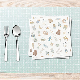 Guardanapo De Papel Chá de fraldas de Portas Aquáticas Oh Boy Whimsica