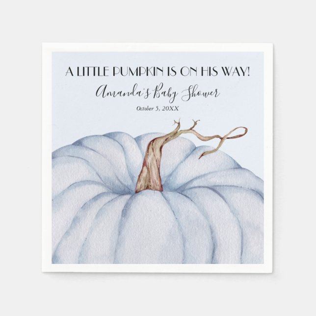 Guardanapo De Papel Chá de fraldas de Rapaz Azul (Frente)