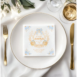 Guardanapo De Papel Chá de fraldas de Rapazes Elegante Pumpkin Toile C