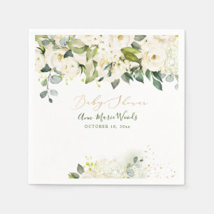 Guardanapo De Papel Chá de fraldas de Rosas de Alabastro de Aquarelas