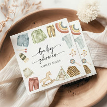 Chá de fraldas de Roupas Meninas Napkins