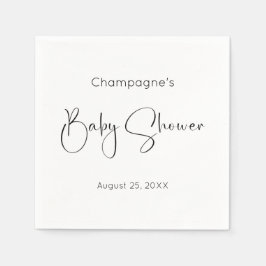 Guardanapo De Papel Chá de fraldas de Script Moderno