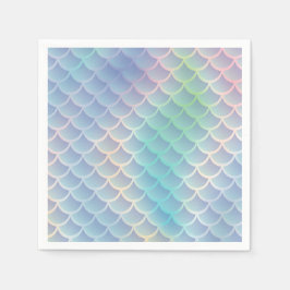 Guardanapo De Papel Chá de fraldas De Sereia Sob Pastel Marinho