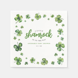 Guardanapo De Papel Chá de fraldas de Shamrock com Watercolor