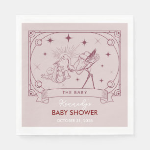 Guardanapo De Papel Chá de fraldas de Tarot Rosa Napkin
