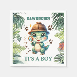 Guardanapo De Papel Chá de fraldas de Tema do Dinossauro Gelado