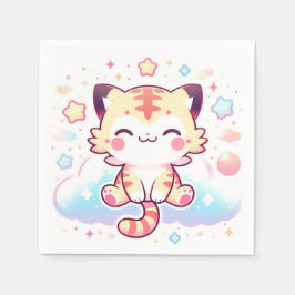 Guardanapo De Papel Chá de fraldas de Tigre Feliz