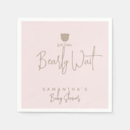 Guardanapo De Papel Chá de fraldas de urso moderno minimalista