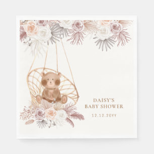 Guardanapo De Papel Chá de fraldas de Urso Urso Moderno de Boho