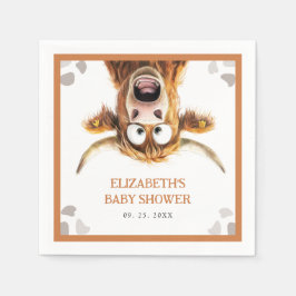 Guardanapo De Papel Chá de fraldas de Vaca Engraçado