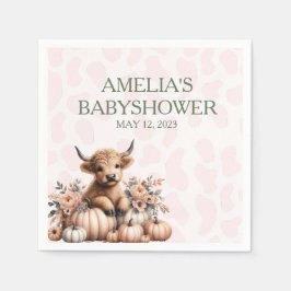 Guardanapo De Papel Chá de fraldas de vaca verde-rosa-Elegante