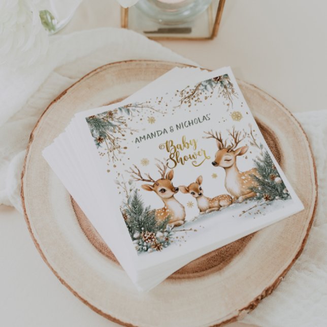 Guardanapo De Papel Chá de fraldas de veado de inverno (Criador carregado)
