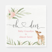 Chá de fraldas de veados cor-de-rosa