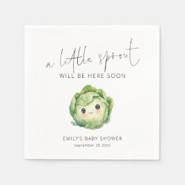 Guardanapo De Papel Chá de fraldas de vegetação de broto mínimo