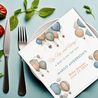 Guardanapo De Papel Chá de fraldas de Viagem do Pastel Boy para Balões